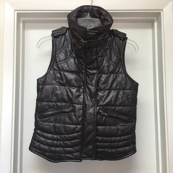 666 by Murillo Purple Leather Moto Vest - Picture 1 of 12